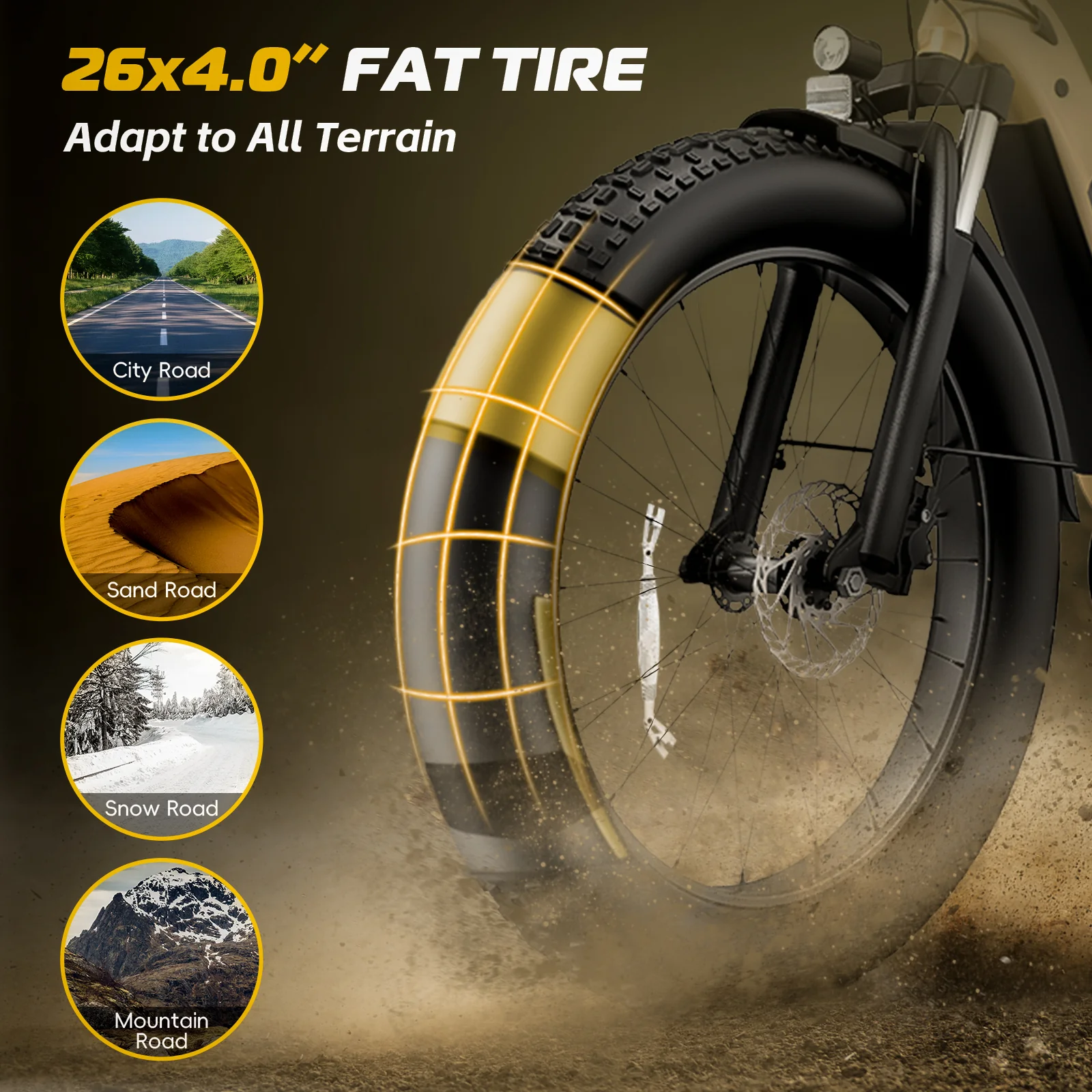 VIVI ACE07 Electric Bike Commuter Fat Tire Electric Bike SGS Certified to UL2849 - Image 6