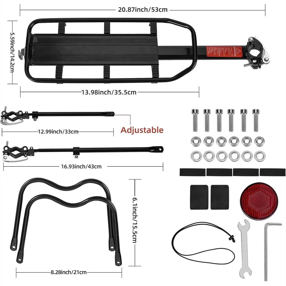 VIVI Bike Cargo Rack Mountain Bike Rear Racks - Image 41