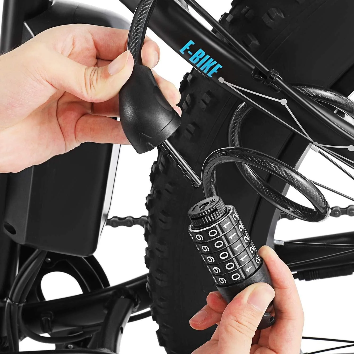 VIVI Bike Lock 5 Digit Combination Cable Lock - Image 4