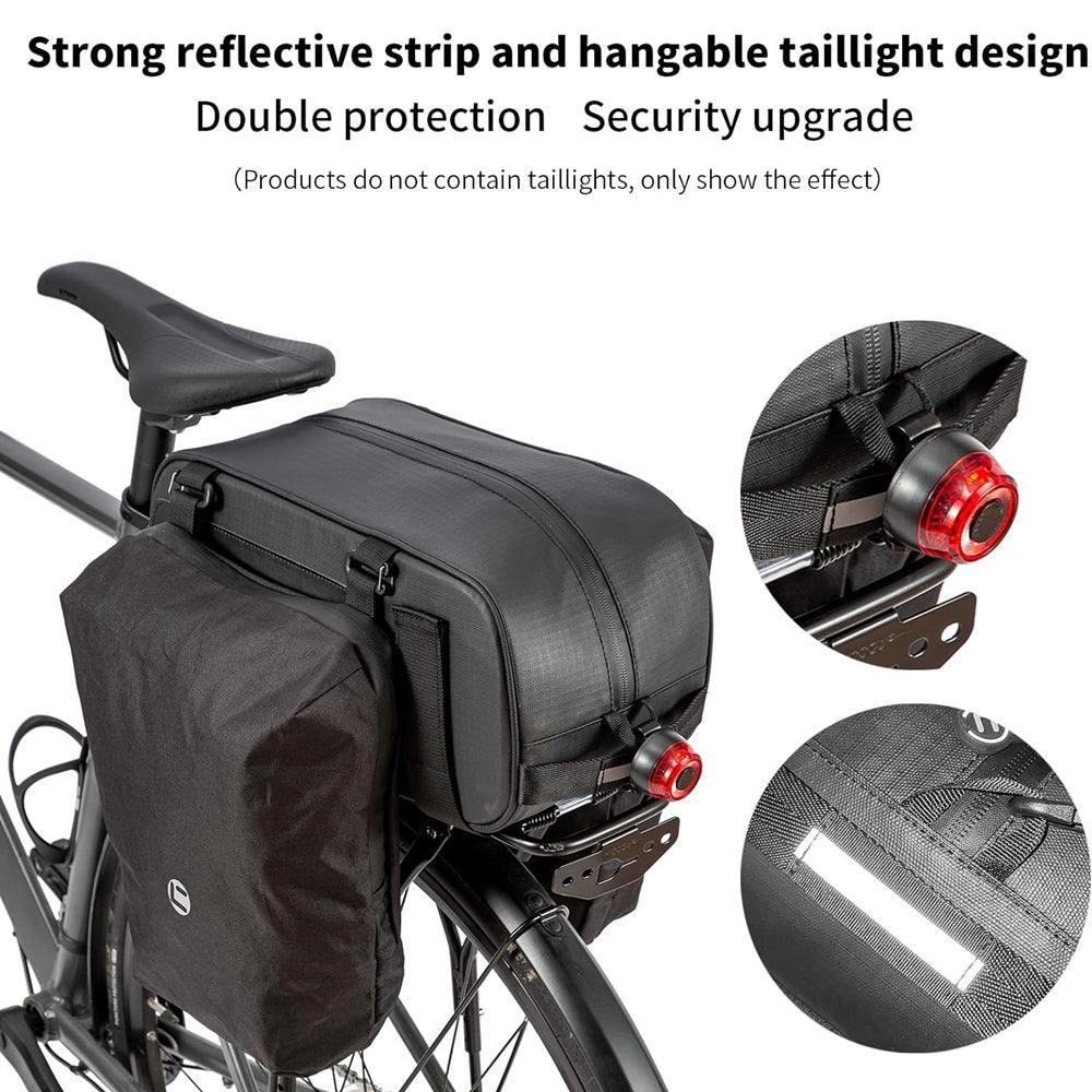 VIVI Bike Rear Rack Bag Bicycle Panniers Saddle Bag - Image 10