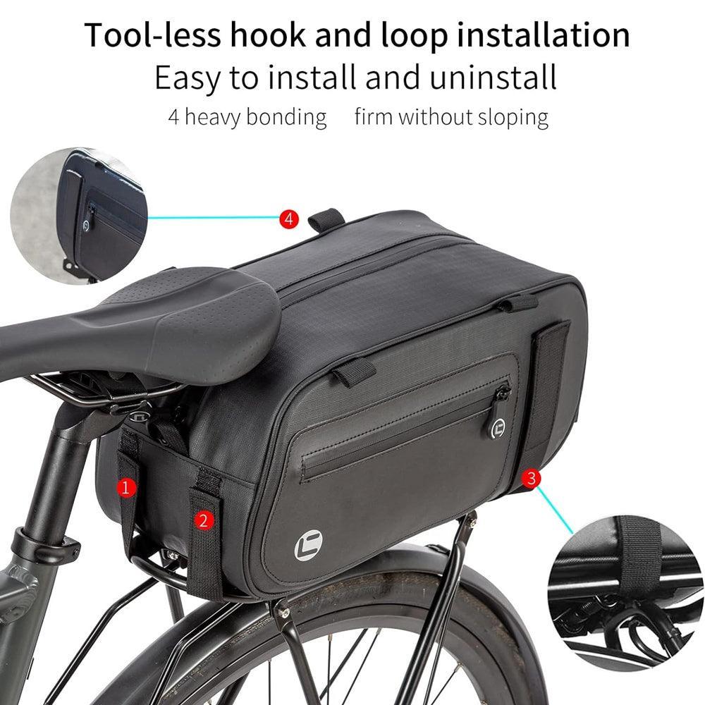 VIVI Bike Rear Rack Bag Bicycle Panniers Saddle Bag - Image 11