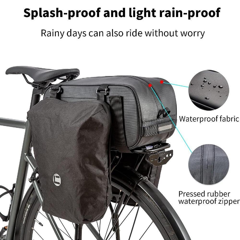 VIVI Bike Rear Rack Bag Bicycle Panniers Saddle Bag - Image 6