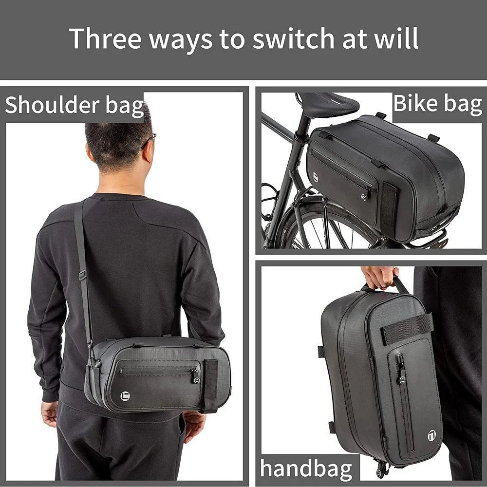 VIVI Bike Rear Rack Bag Bicycle Panniers Saddle Bag - Image 7