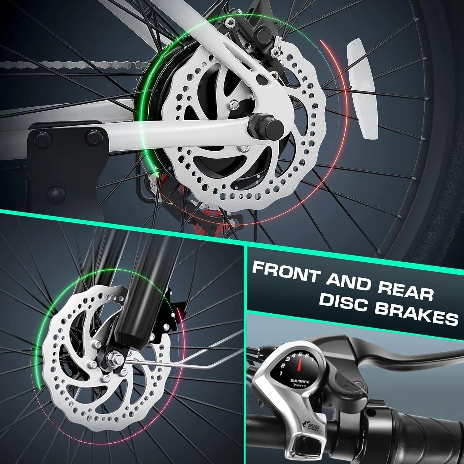 VIVI C26UL Electric Bike Cruiser Electric Commuter Bike SGS Certified to UL2849 - Image 10