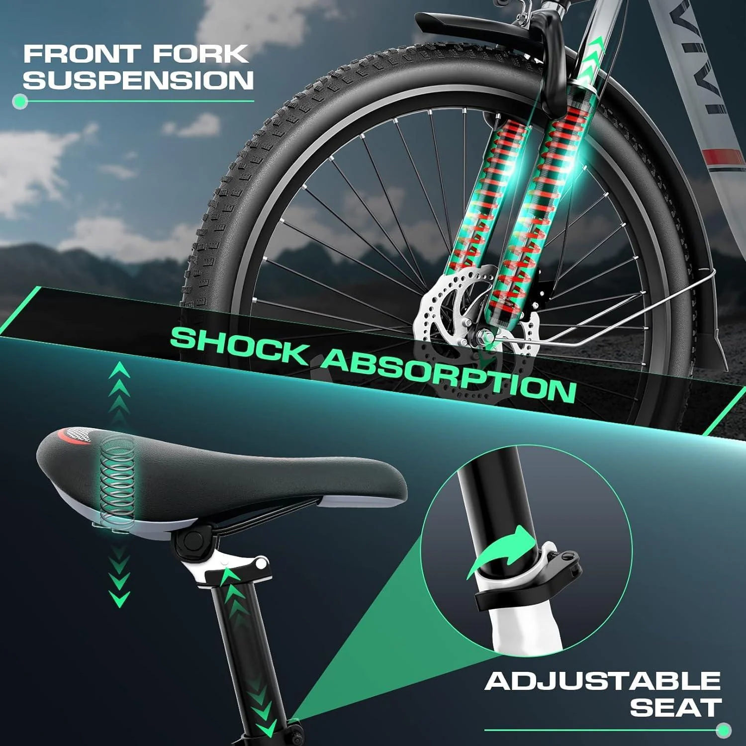 VIVI C26UL Electric Bike Cruiser Electric Commuter Bike SGS Certified to UL2849 - Image 9