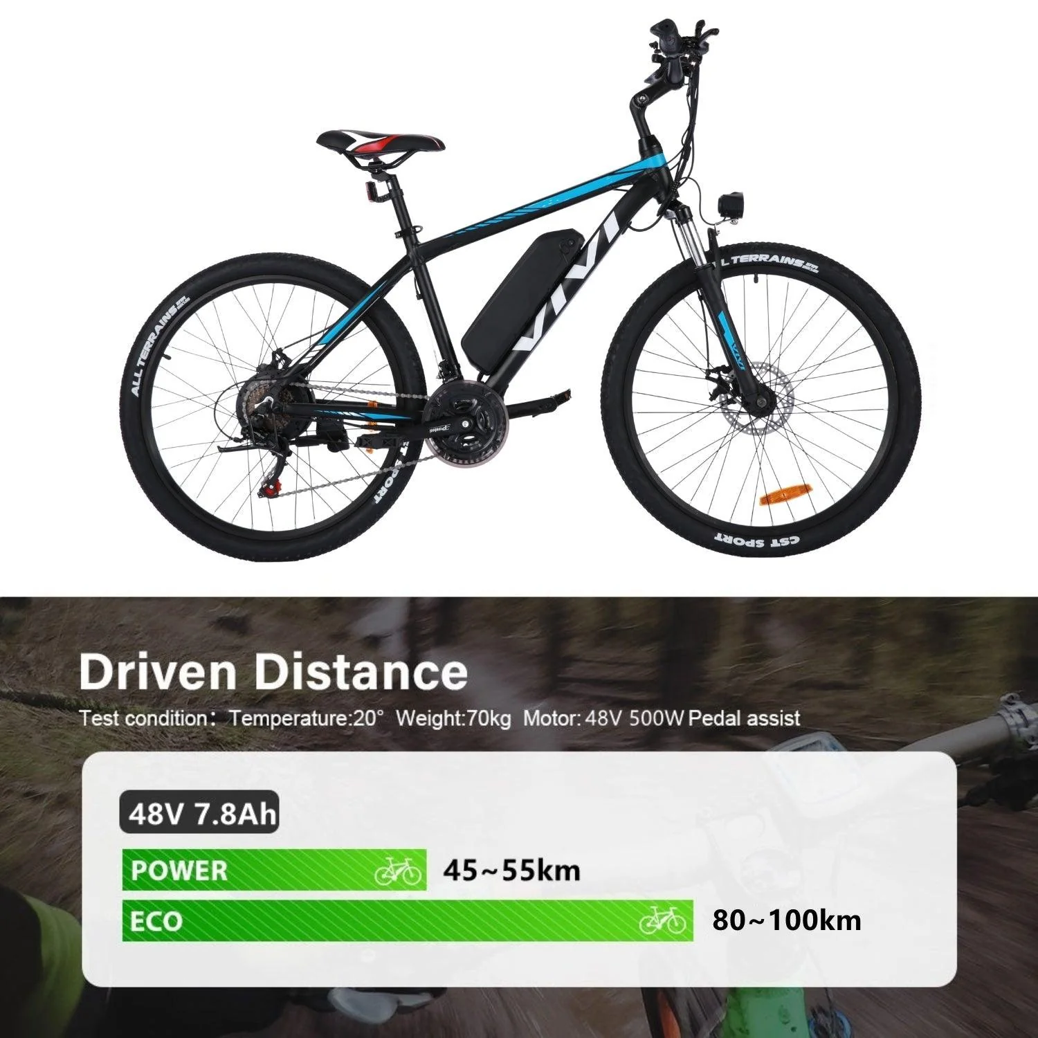 VIVI Electric Bike Battery For H6 Ebike - Image 5