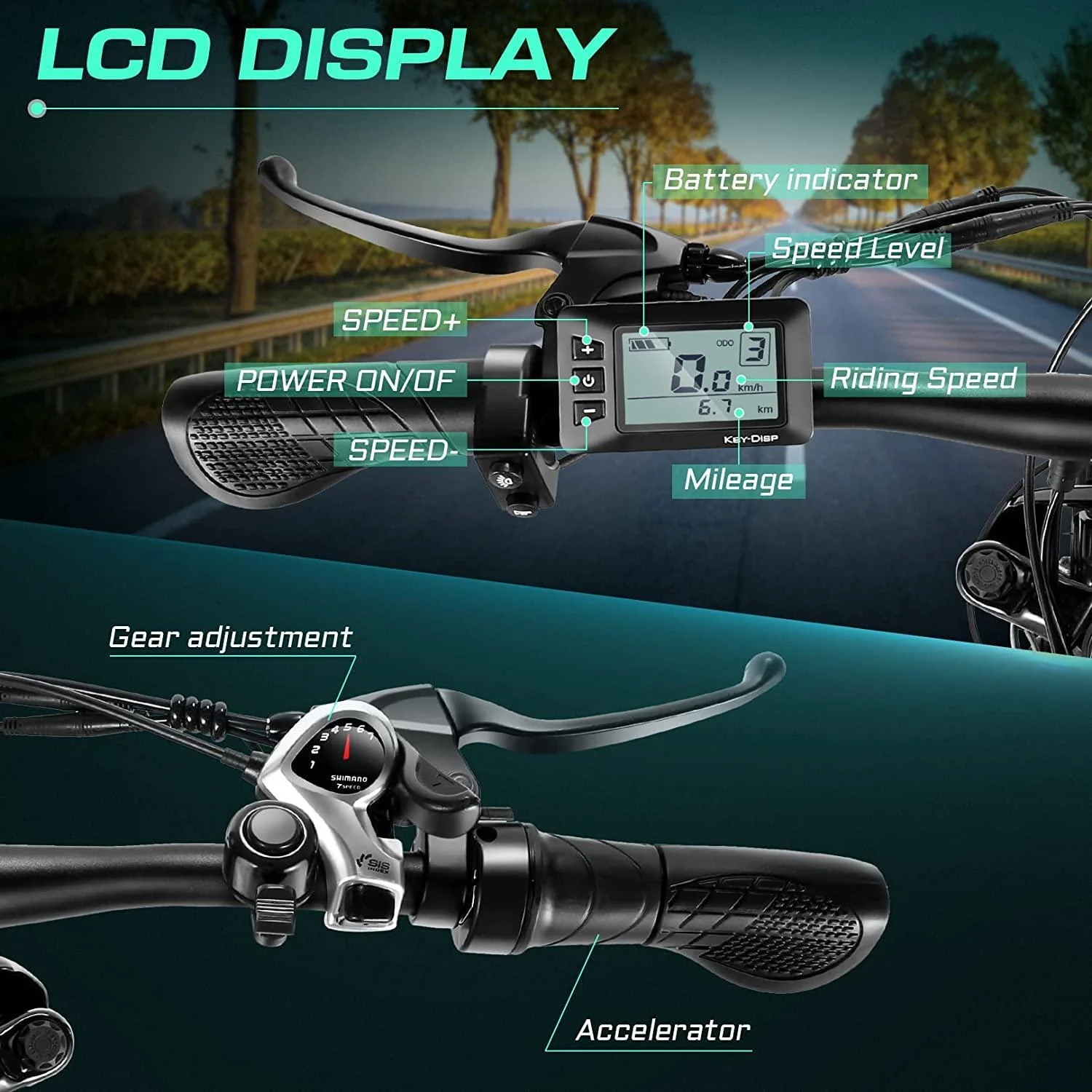 VIVI F26FUL Electric Bike Long Range Fat Tire Electric Bike SGS Certified to UL2849 - Image 7