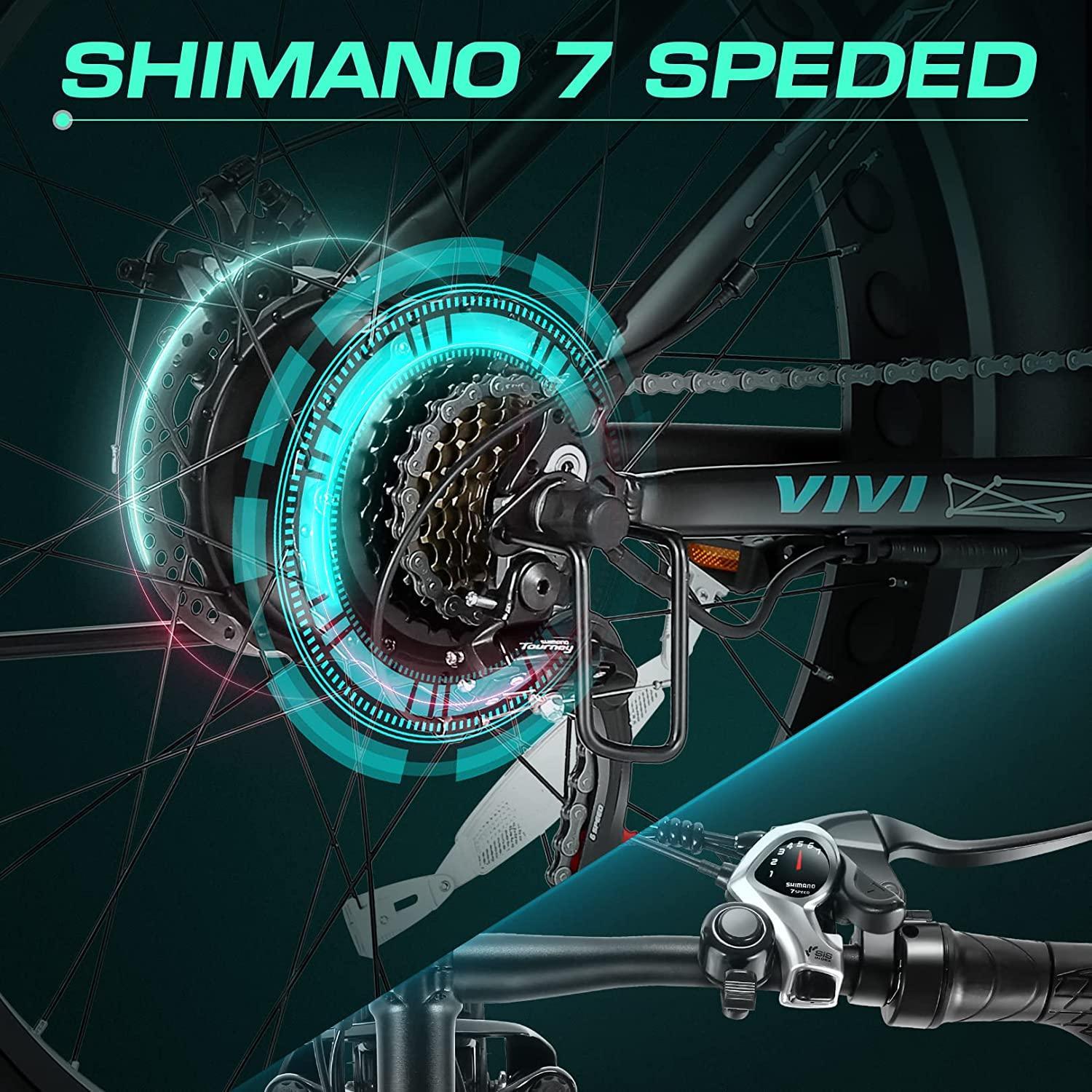 VIVI F26FUL Electric Bike Long Range Fat Tire Electric Bike SGS Certified to UL2849 - Image 8