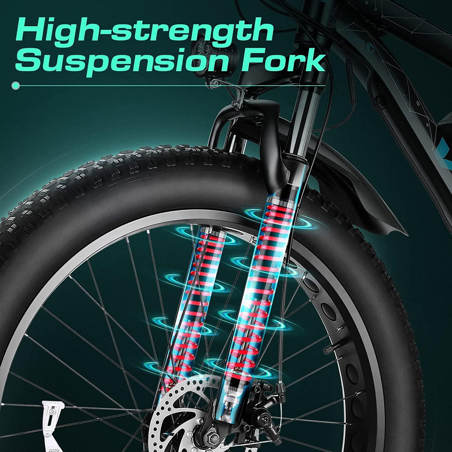 VIVI F26FUL Electric Bike Long Range Fat Tire Electric Bike SGS Certified to UL2849 - Image 9