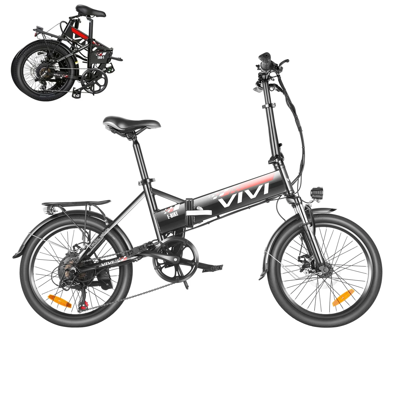 VIVI FM20UL Electric Bike 2.4" Fat Tire Folding Electric Bike SGS Certified to UL2849 - Image 17
