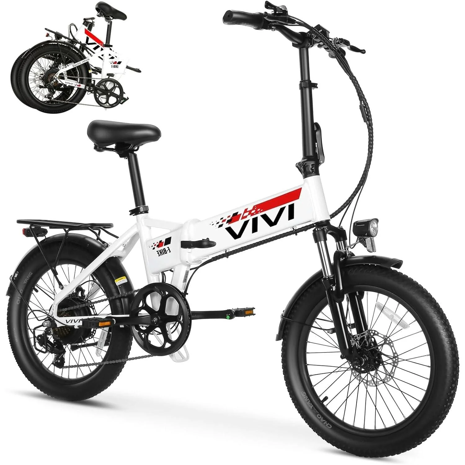 VIVI FM20UL Electric Bike 2.4" Fat Tire Folding Electric Bike SGS Certified to UL2849 - Image 21
