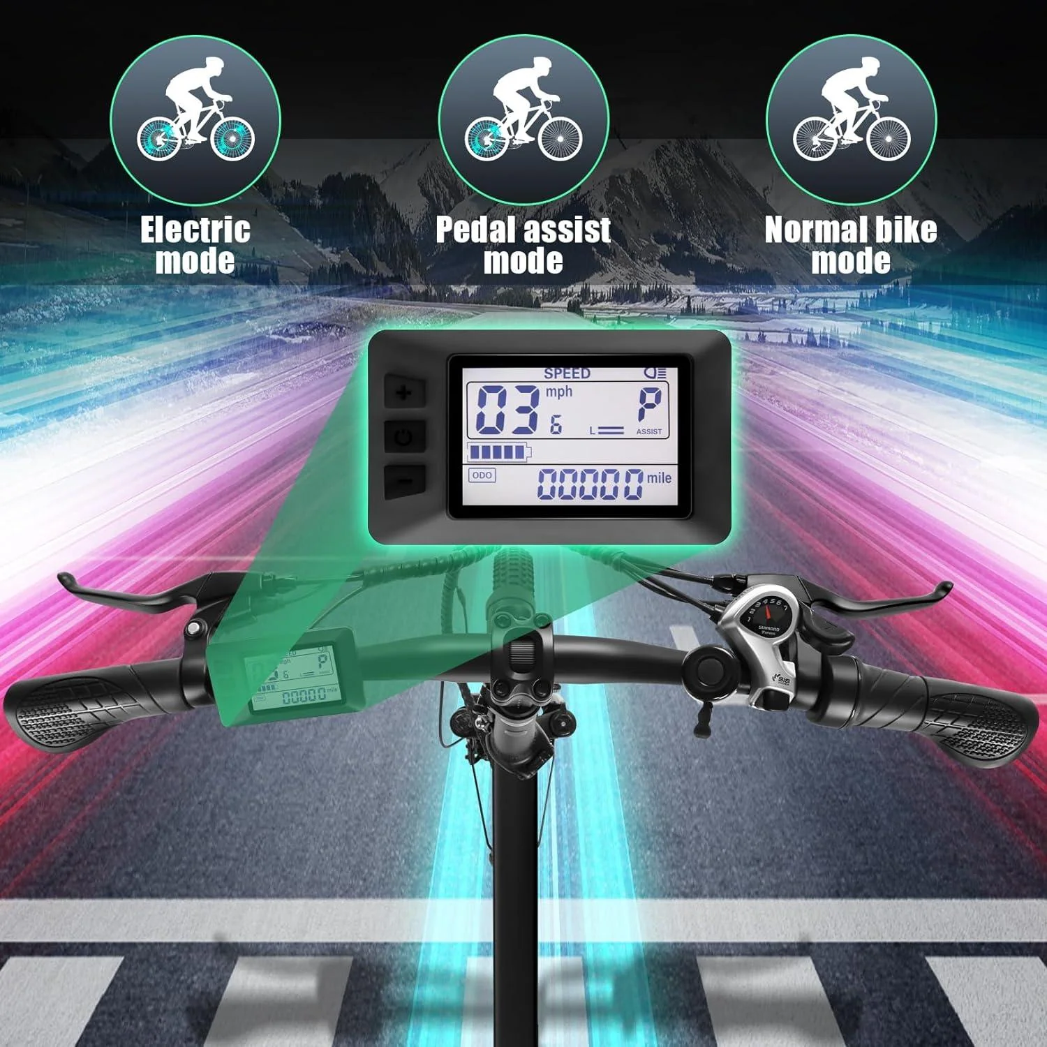 VIVI FM20UL Electric Bike 2.4" Fat Tire Folding Electric Bike SGS Certified to UL2849 - Image 7