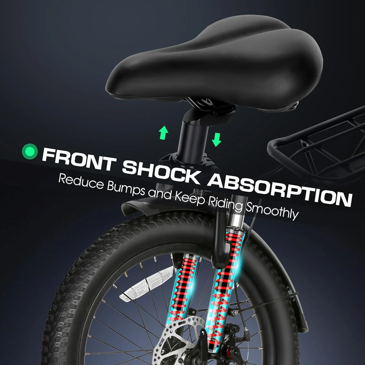 VIVI FM20UL Electric Bike 2.4" Fat Tire Folding Electric Bike SGS Certified to UL2849 - Image 8