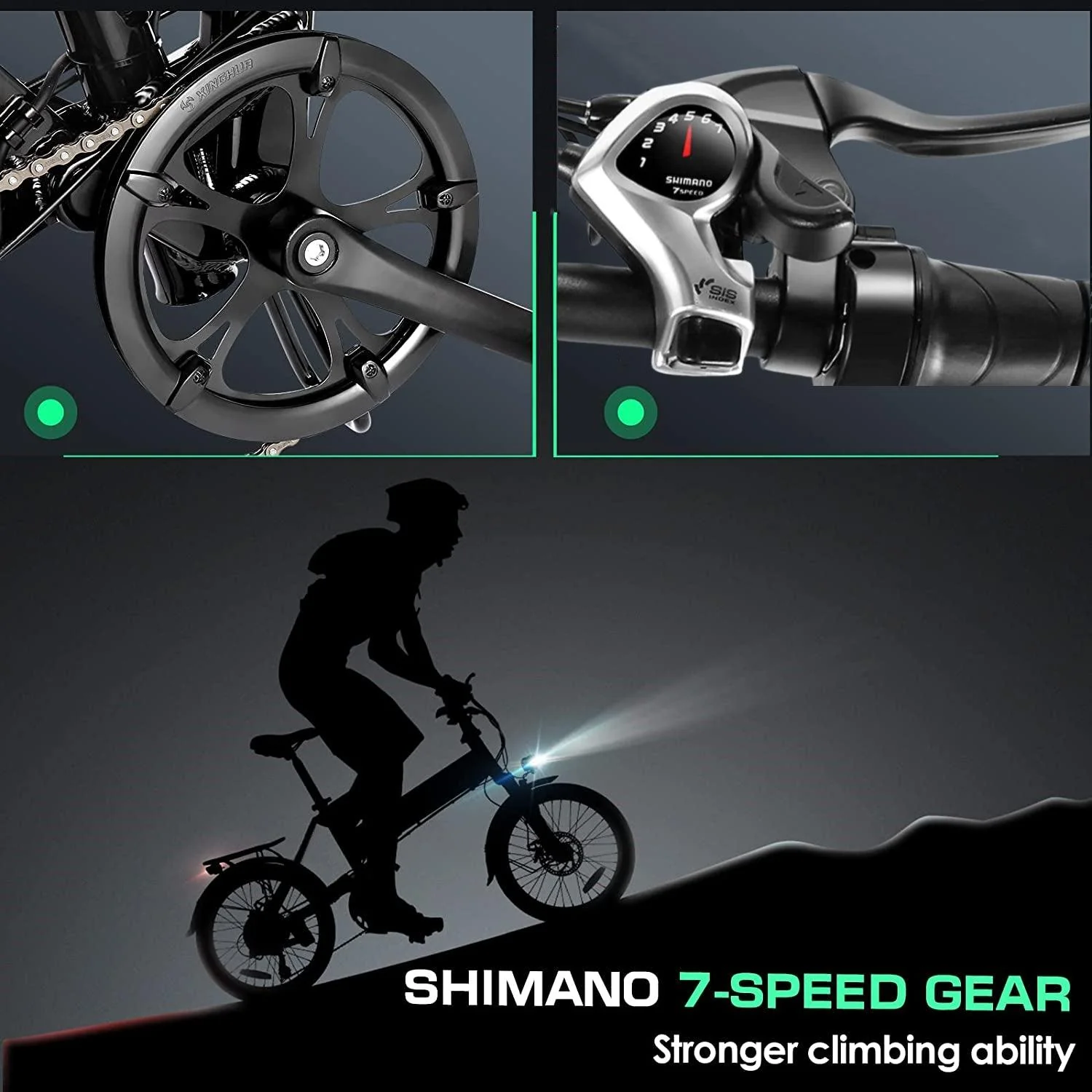 VIVI FM20UL Electric Bike 2.4" Fat Tire Folding Electric Bike SGS Certified to UL2849 - Image 9