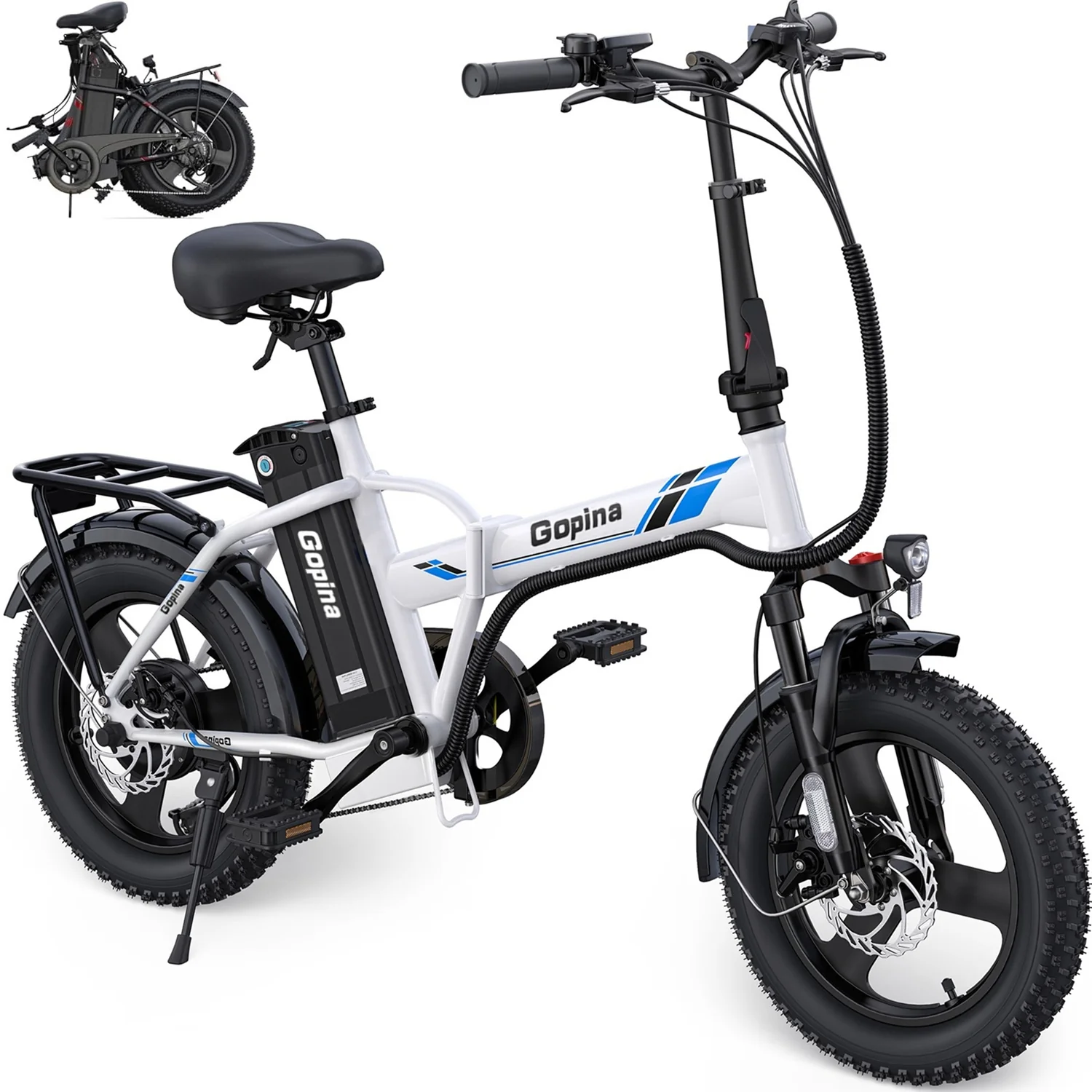 VIVI Gopina Electric Bike 3.0" Fat Tire Folding Electric Bike SGS Certified to UL2849 - Image 18