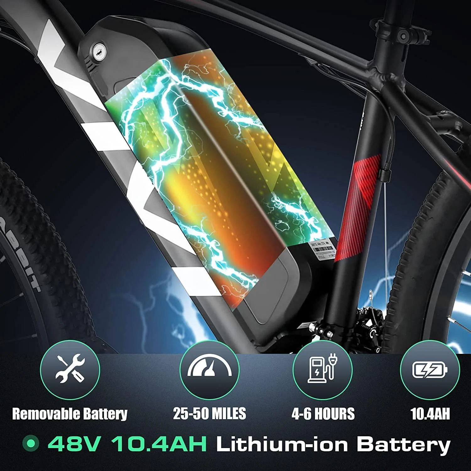 VIVI H7UL Electric Bike 27.5" Off Road Electric Mountain Bike SGS Certified to UL2849 - Image 5