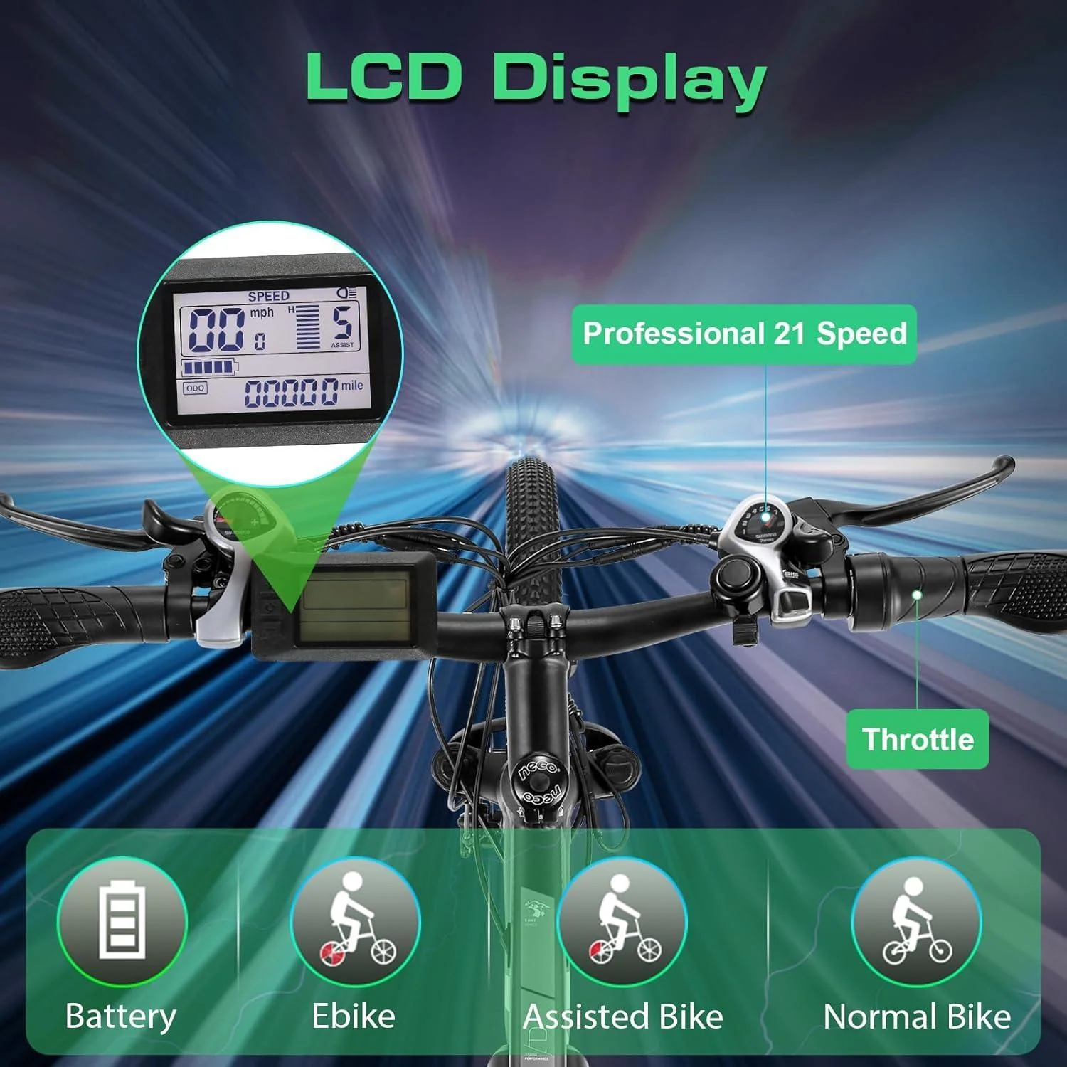 VIVI H7UL Electric Bike 27.5" Off Road Electric Mountain Bike SGS Certified to UL2849 - Image 8