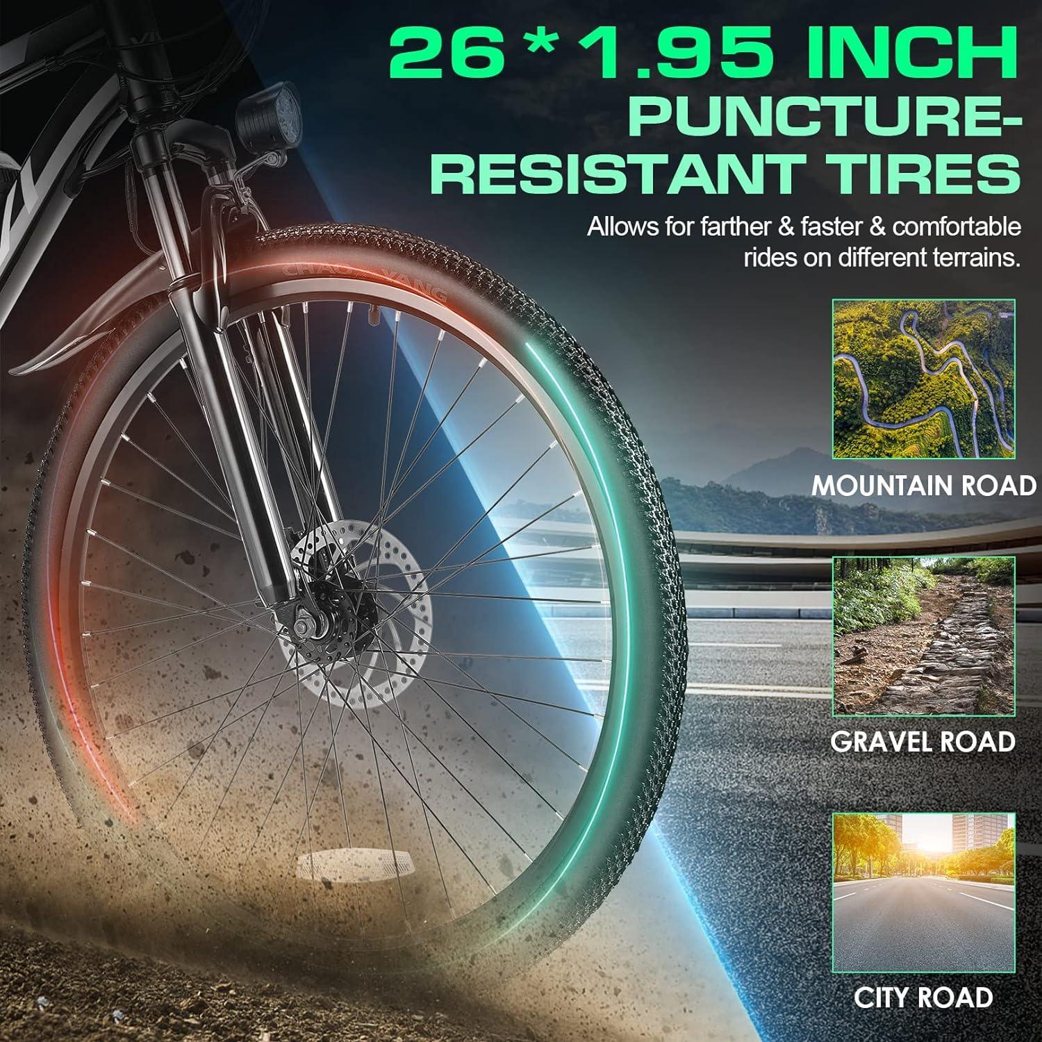 VIVI M026SHUL Electric Bike Hardtail Electric Mountain Bike SGS Certified to UL2849 - Image 6