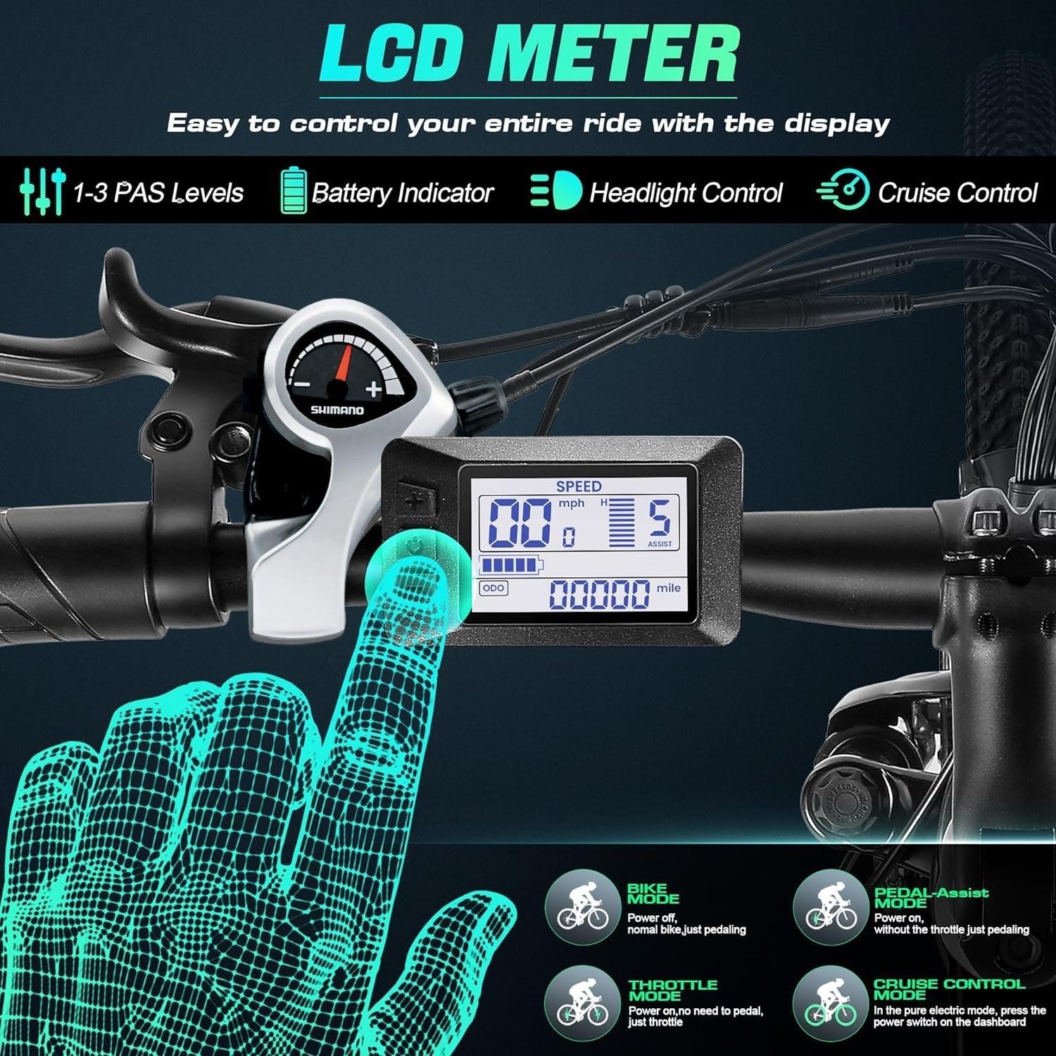 VIVI M026SHUL Electric Bike Hardtail Electric Mountain Bike SGS Certified to UL2849 - Image 8