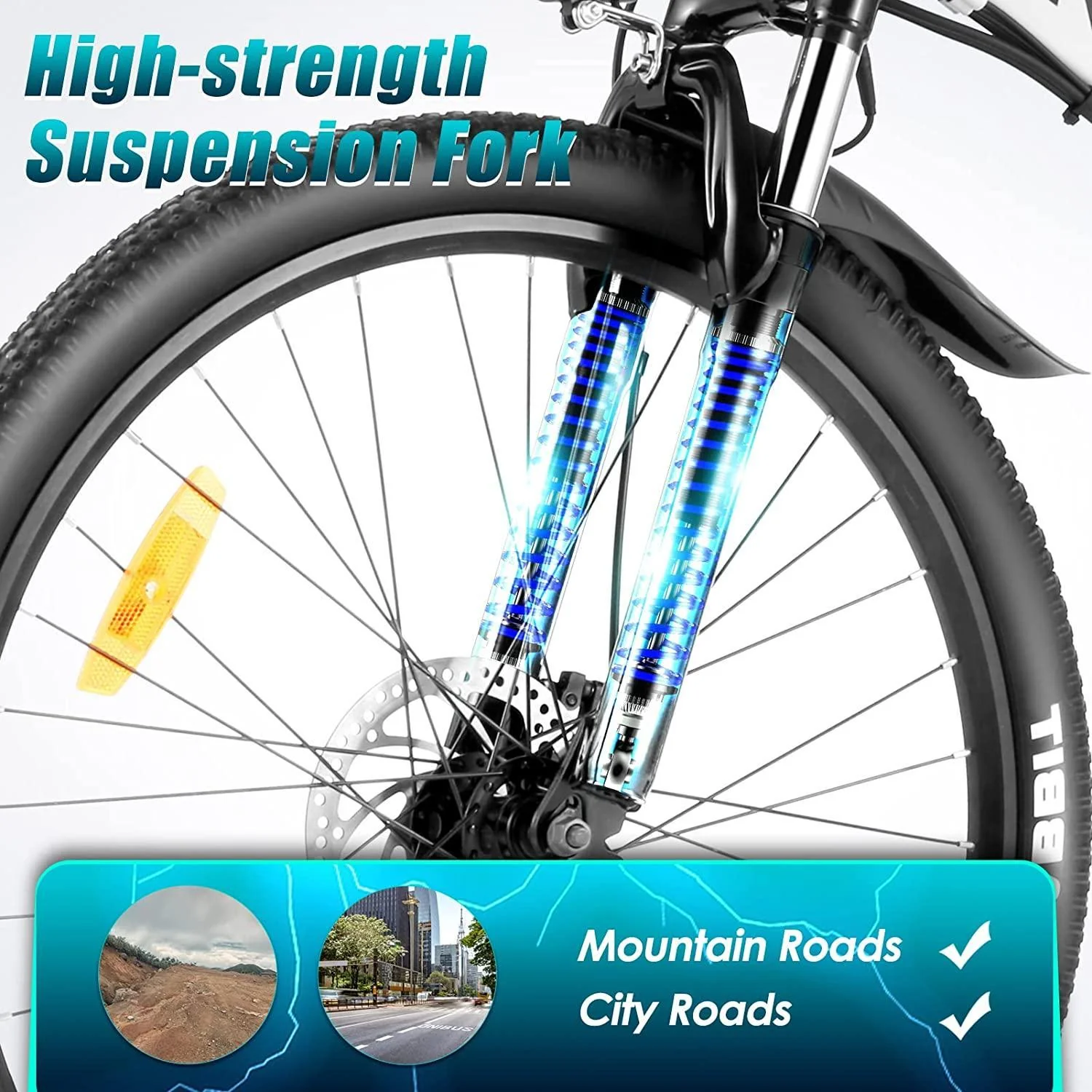 VIVI M026TGBUL Electric Bike Foldable Full Suspension Electric Mountain Bike SGS Certified to UL2849 - Image 11