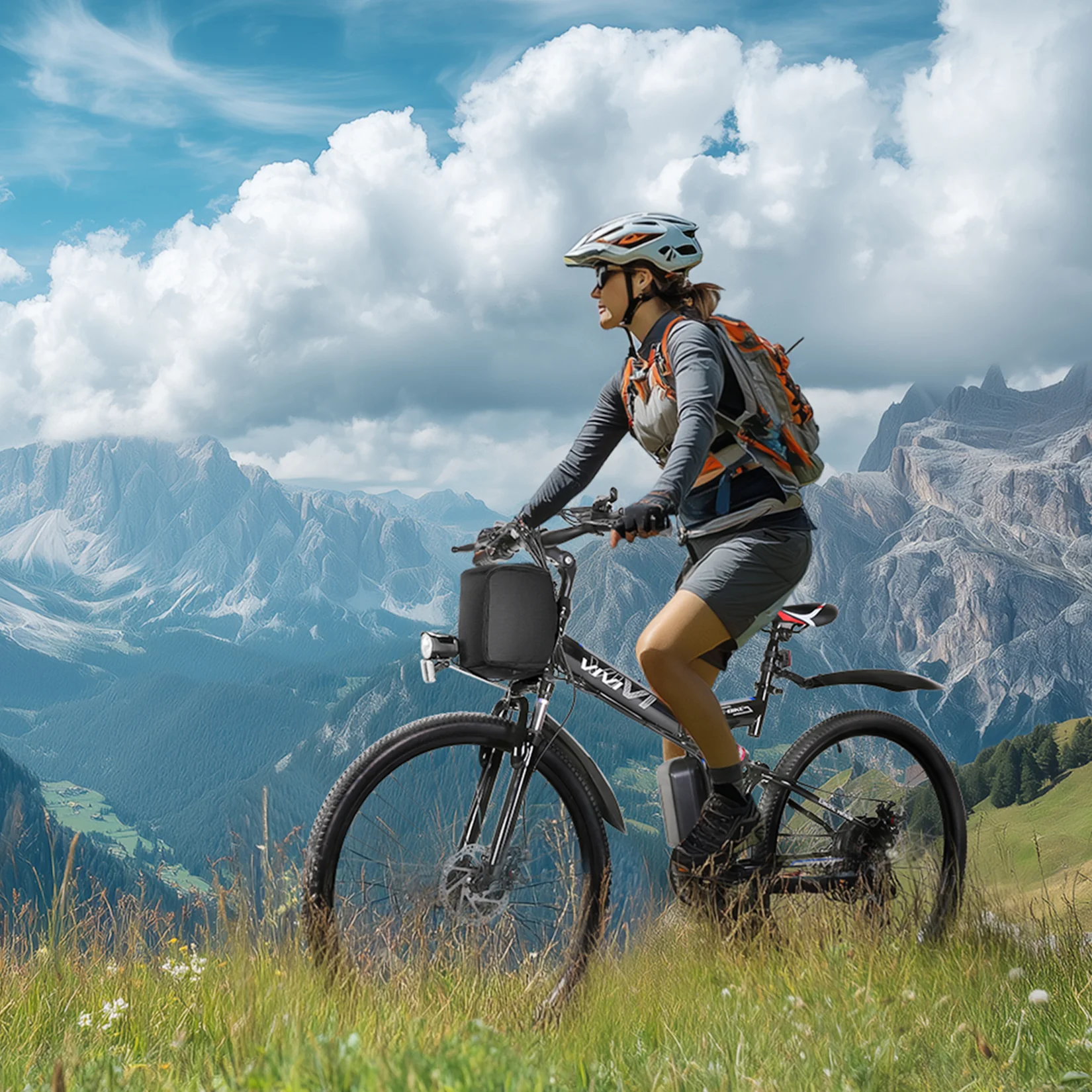 VIVI M026TGBUL Electric Bike Foldable Full Suspension Electric Mountain Bike SGS Certified to UL2849 - Image 14