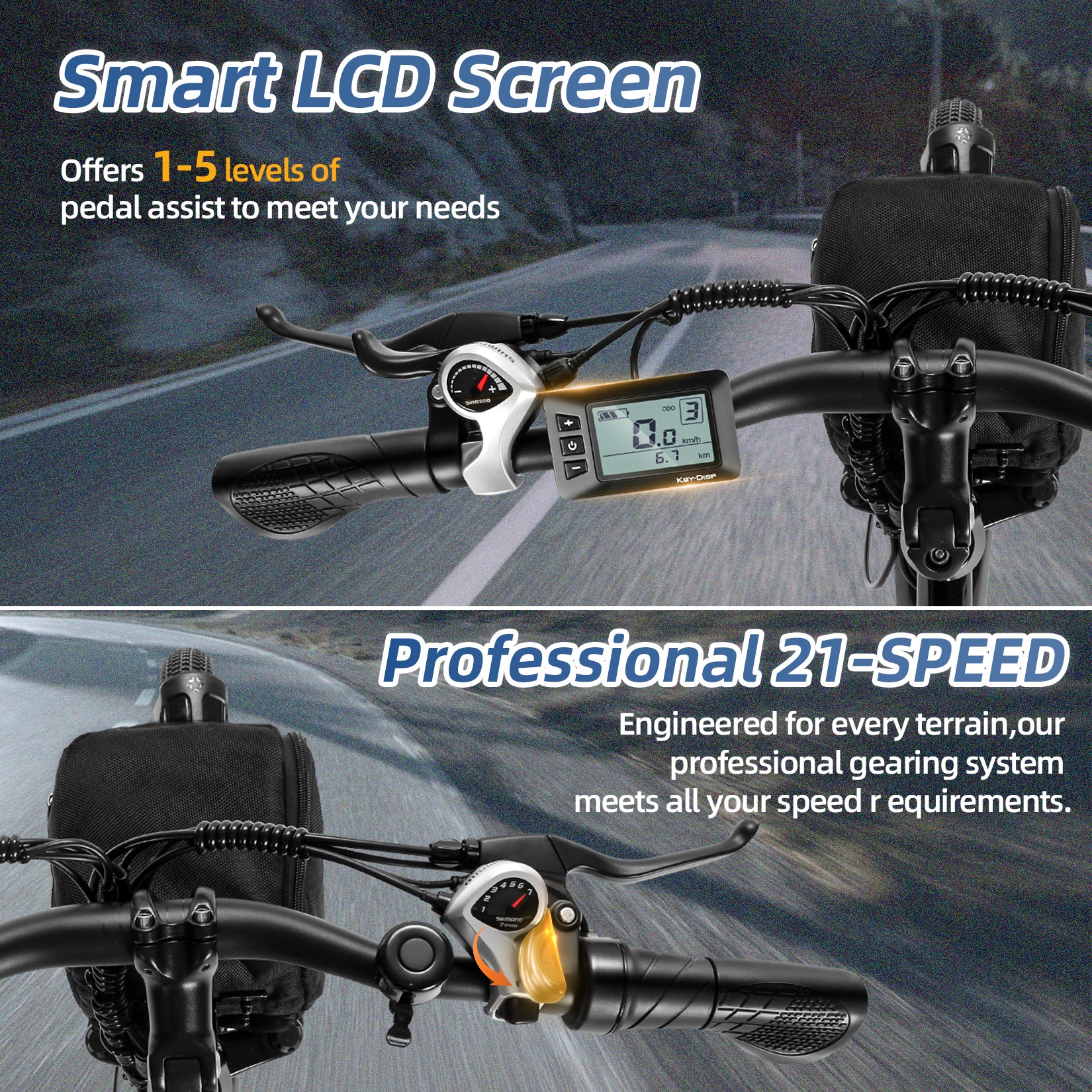 VIVI M026TGBUL Electric Bike Foldable Full Suspension Electric Mountain Bike SGS Certified to UL2849 - Image 6