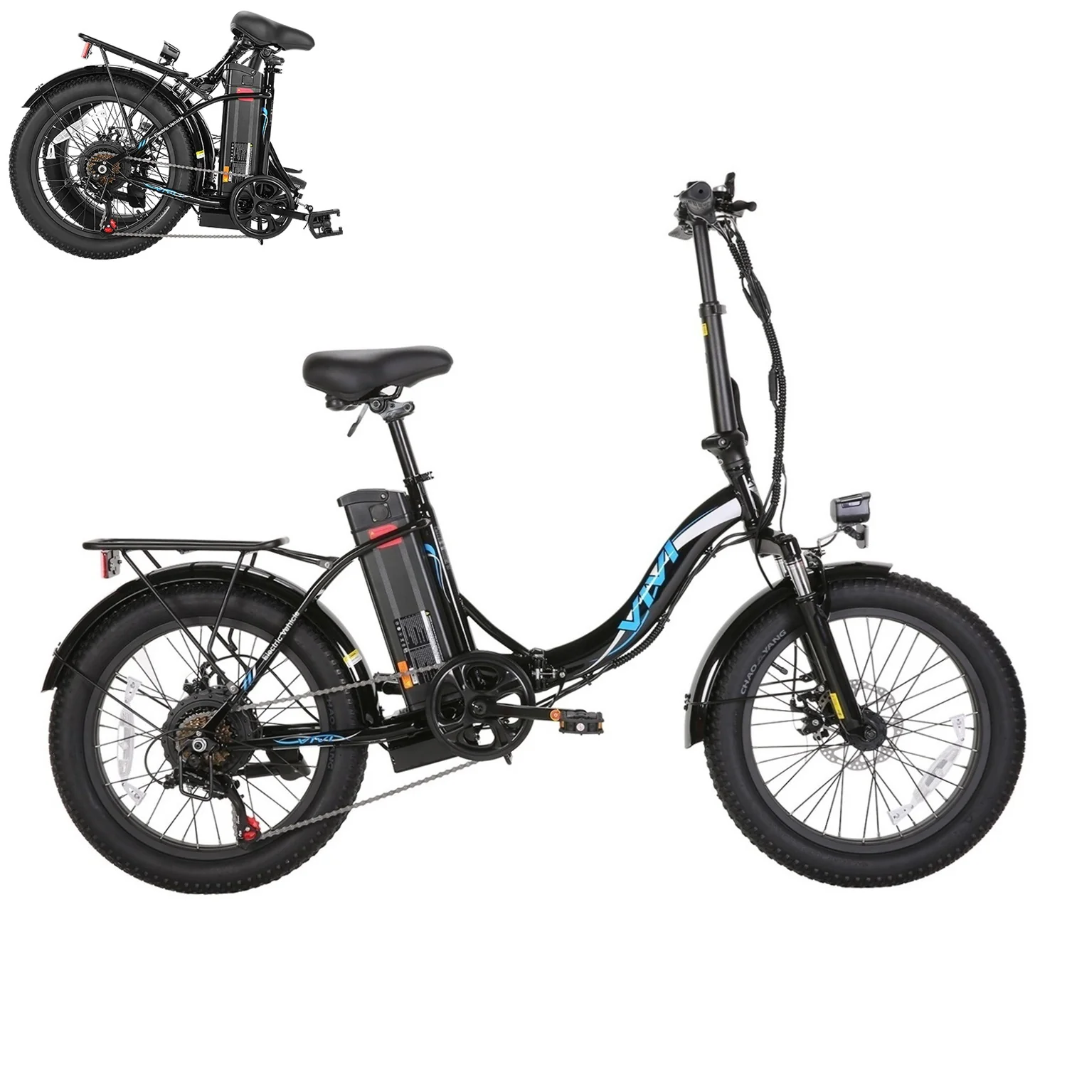 VIVI MT20UL Electric Bike 3.0" Fat Tire Folding Electric Bike SGS Certified to UL2849 - Image 13