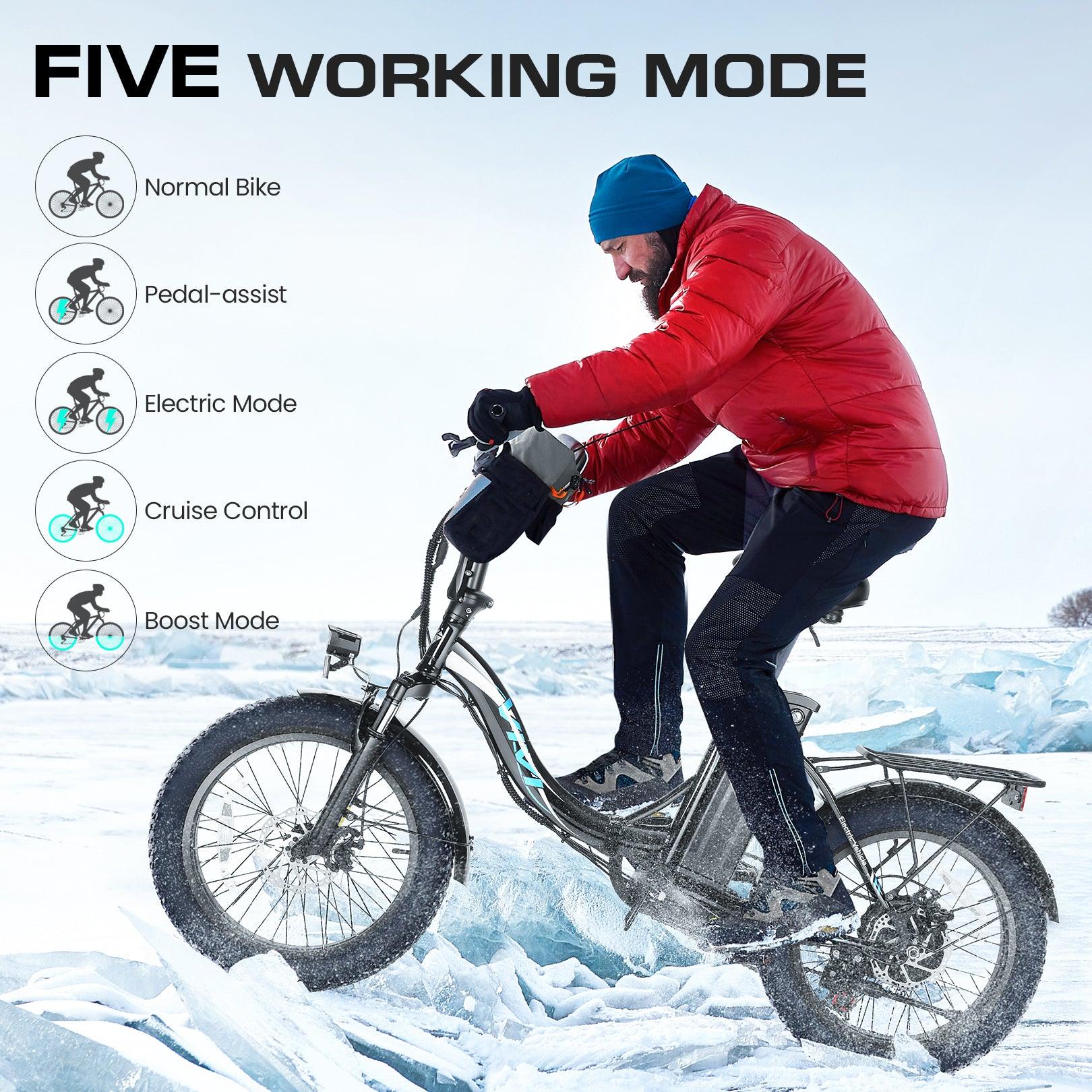 VIVI MT20UL Electric Bike 3.0" Fat Tire Folding Electric Bike SGS Certified to UL2849 - Image 9