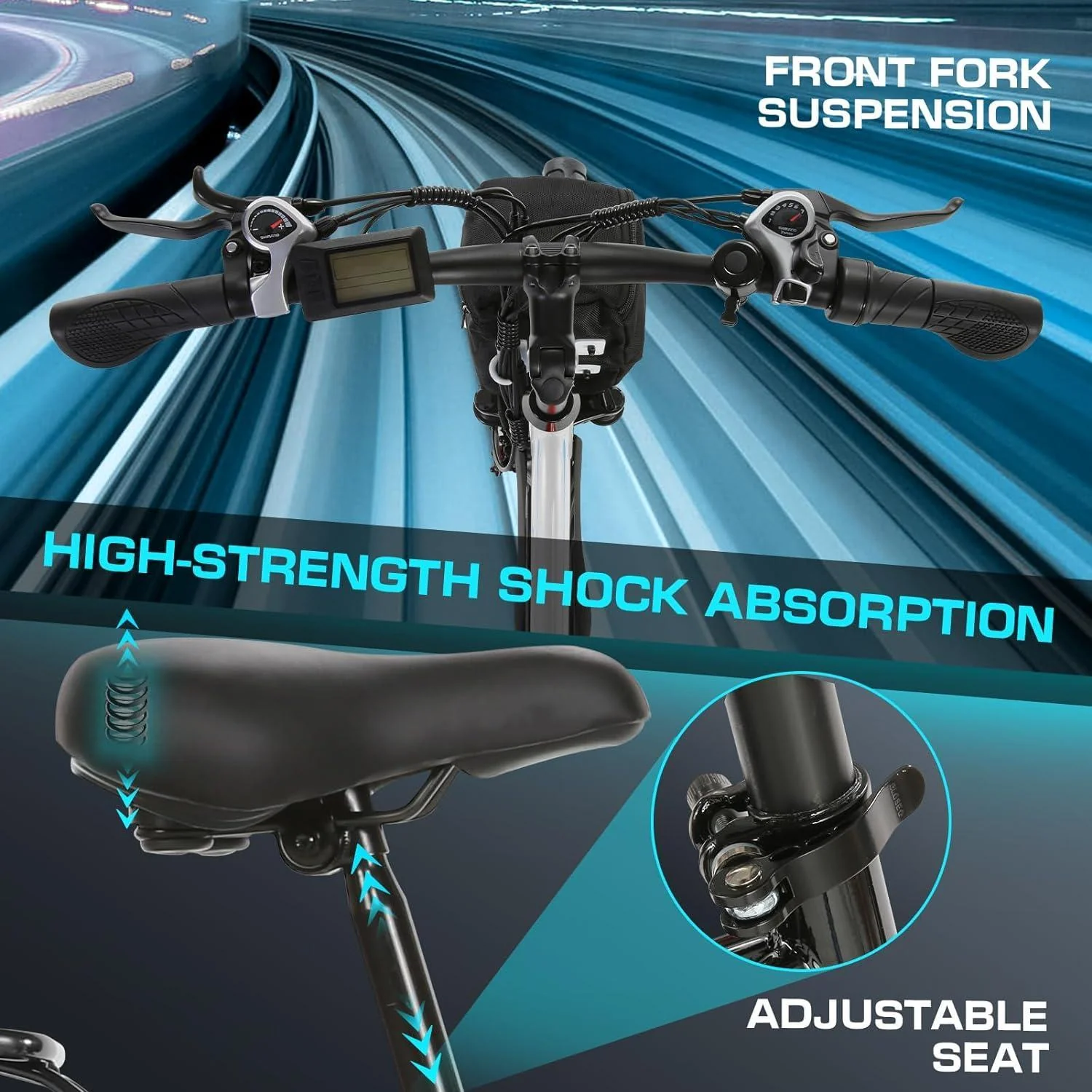 VIVI MT26GUL Electric Bike Rambler Electric Commuter Bike SGS Certified to UL2849 - Image 10