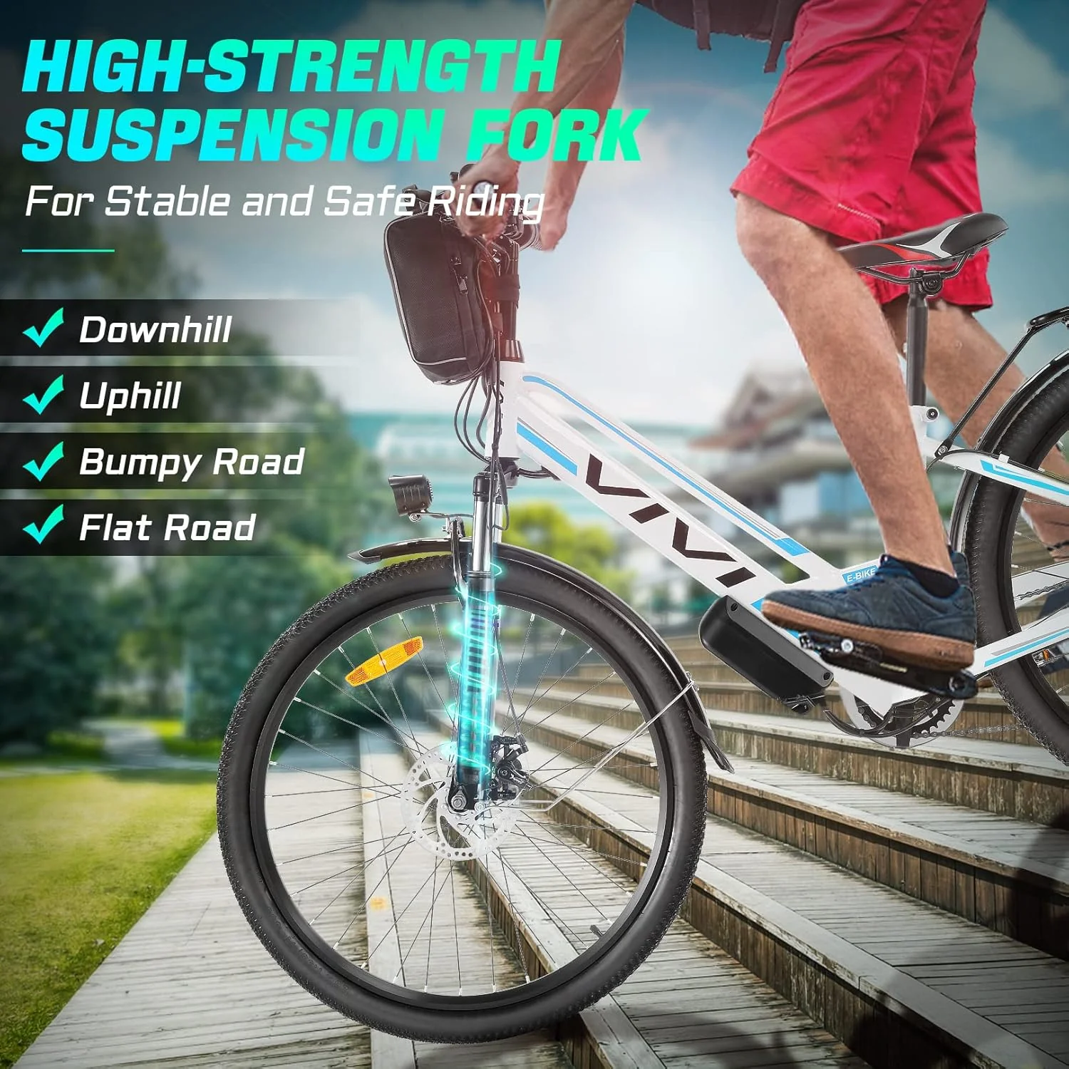 VIVI MT26GUL Electric Bike Rambler Electric Commuter Bike SGS Certified to UL2849 - Image 11