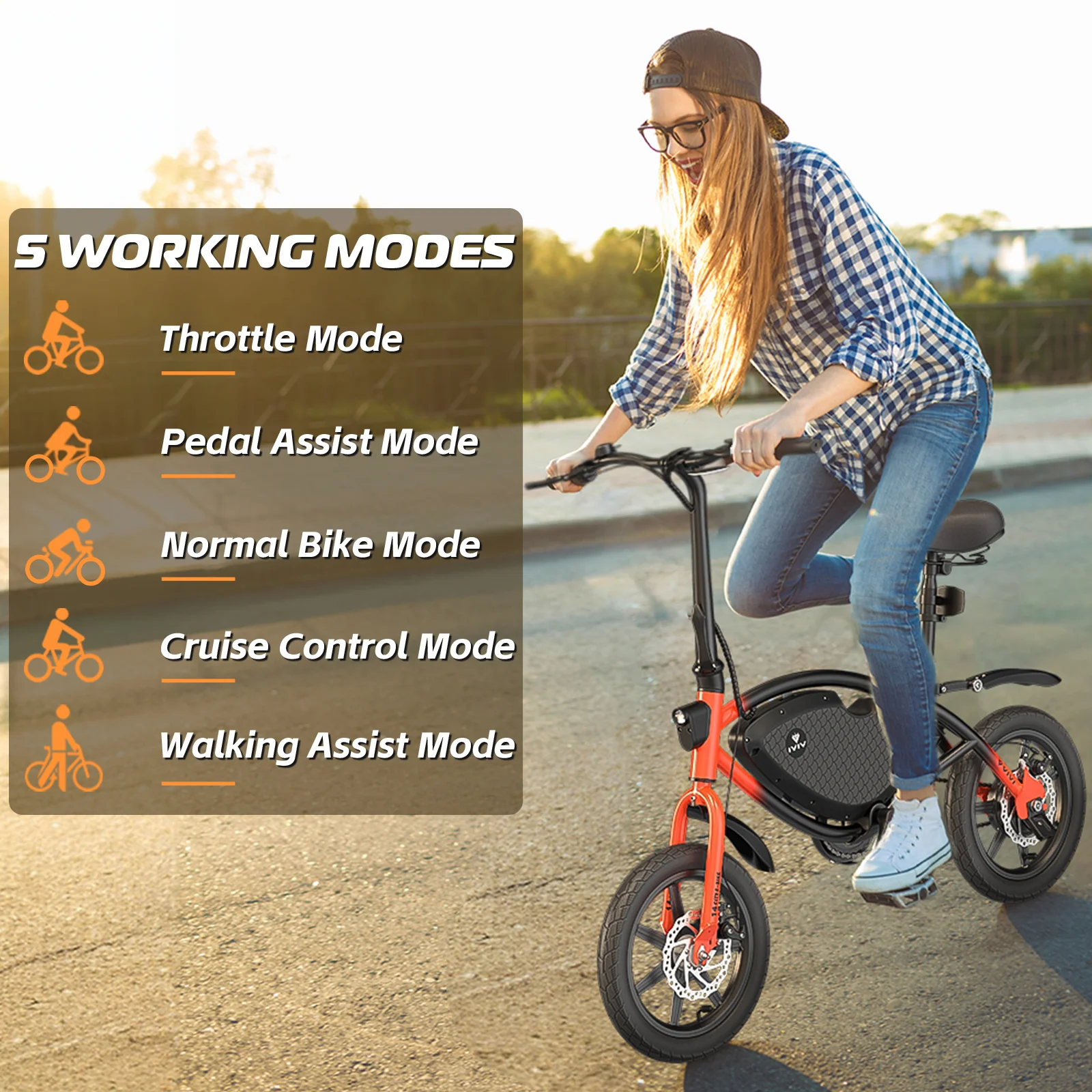 VIVI PONY01 Electric Bike Commuter Mini Electric Bike SGS Certified to UL2849 - Image 6